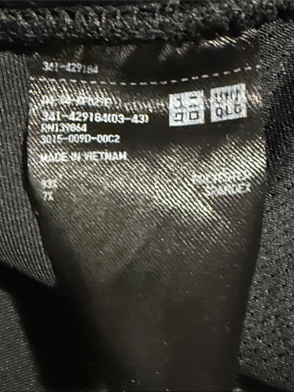 UNIQLO Sweatpants Mens XL Black Fleece Tapered Joggers Running Pants - Picture 6 of 7